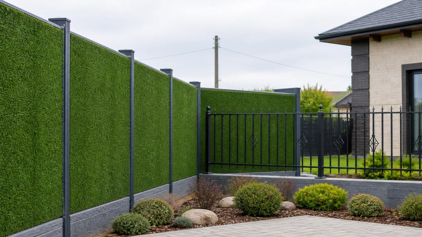 декоративное ограждение Grass Fence с монтажом на Сахалине